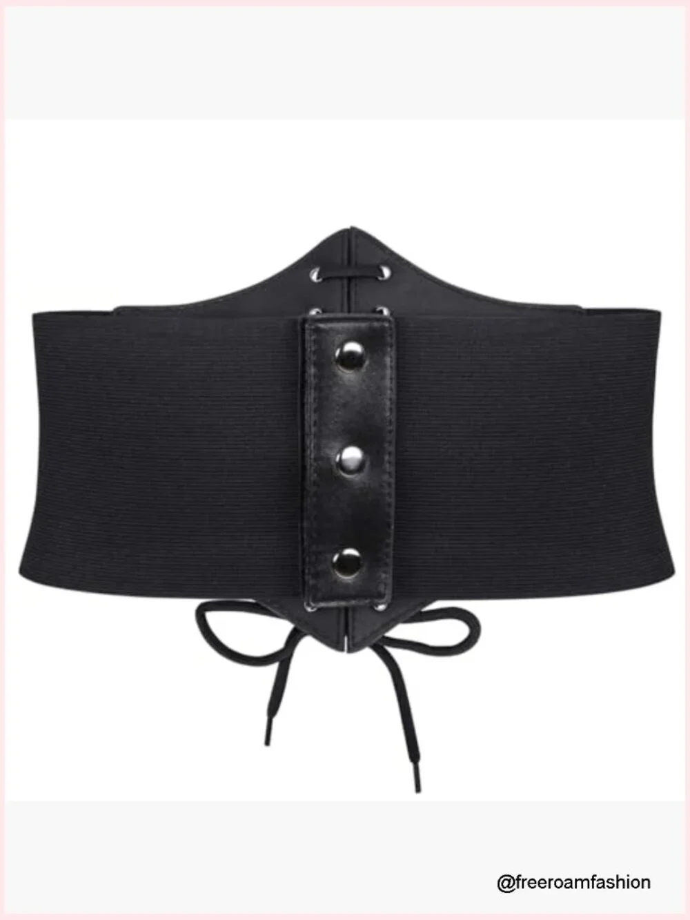 Women's Lace-Up Corset Wide Elastic Waist Belt